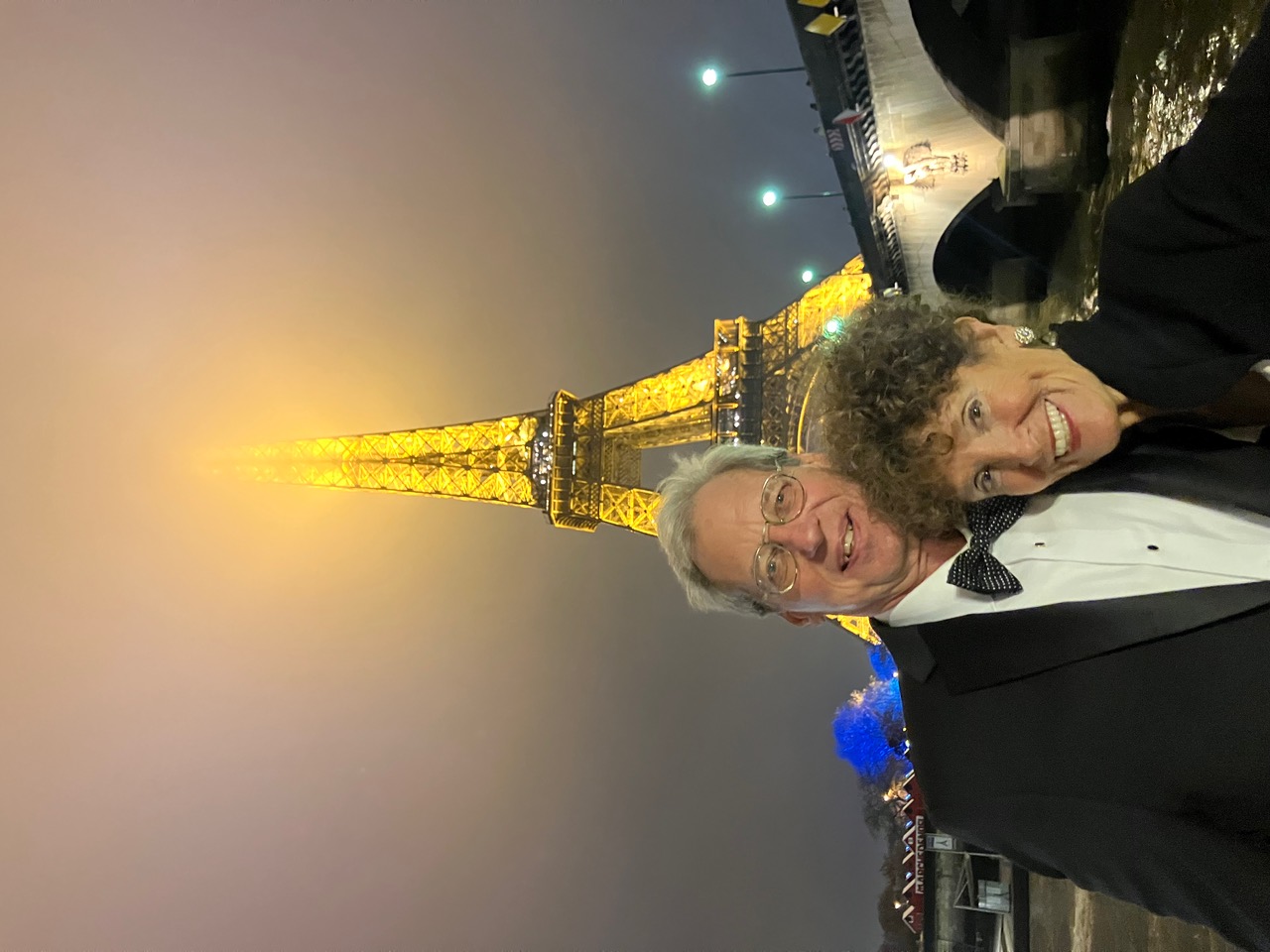 Gloria Groom with husband Joe Berton in Paris